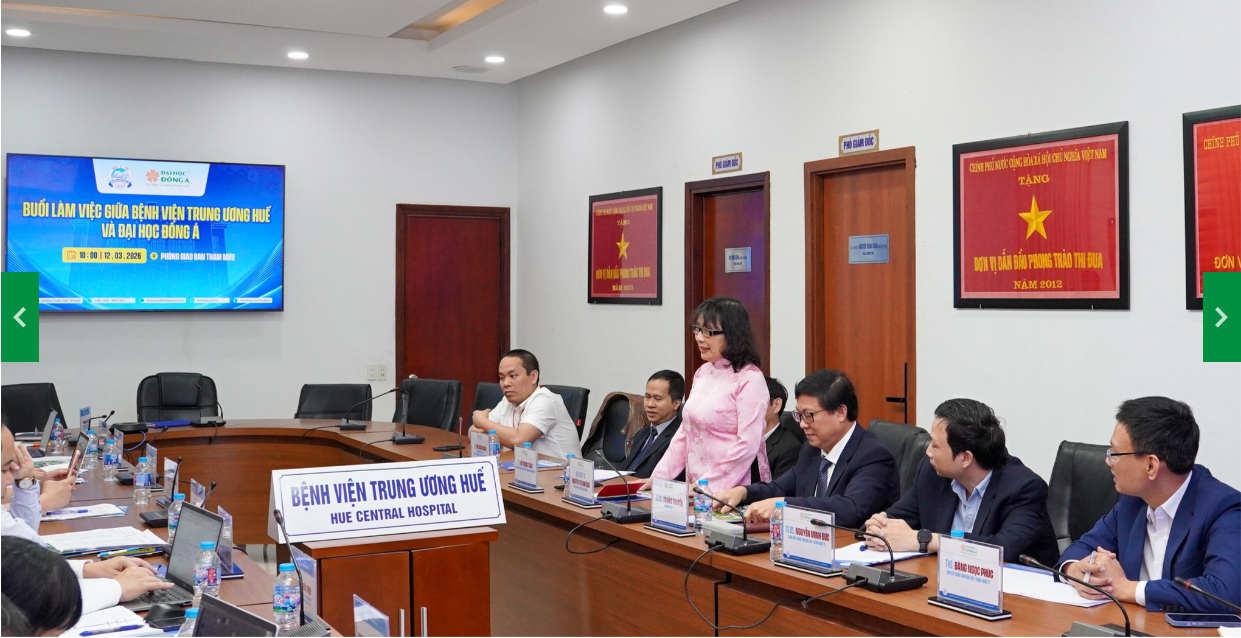 Đại học Đông Á và Bệnh viện Trung ương Huế: trao đổi về hợp tác đào tạo và thực hành lâm sàng cho SV Y khoa